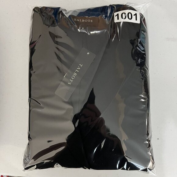 Talbots NWT Womens 8 Black Two Piece Suit Set Blazer Pants Career Wear MSRP $318 - Picture 16 of 16